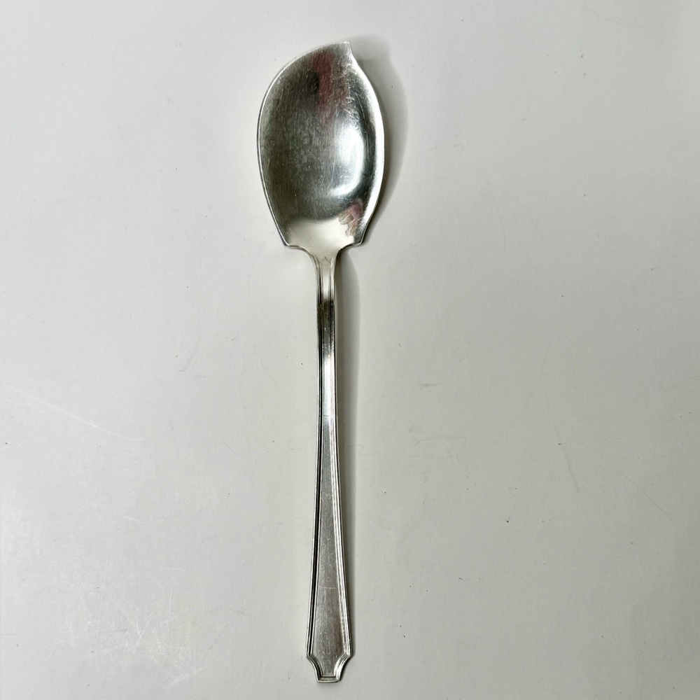 Vintage 1847 Rogers Bros Ancestral Silverplate JELLY SERVER 7” Rare 1‎ Spoon